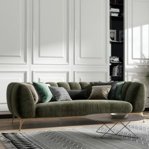 Emerald Velvet Dream Sofa