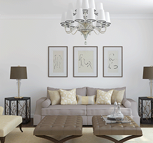 Artistic Illuminated Wall Gallery